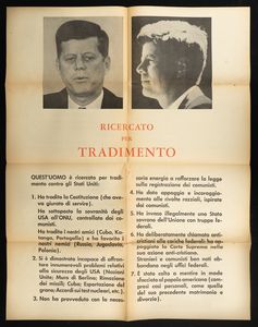 Anonimo : Il Manifesto di Dallas - Kennedy  - Asta POP Culture e Manifesti d'Epoca - Associazione Nazionale - Case d'Asta italiane