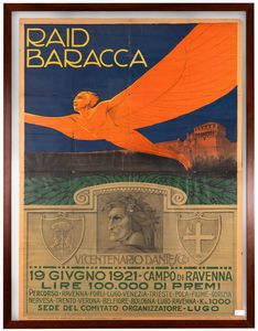 Anonimo : RAID Baracca ( Lugo )  - Asta POP Culture e Manifesti d'Epoca - Associazione Nazionale - Case d'Asta italiane