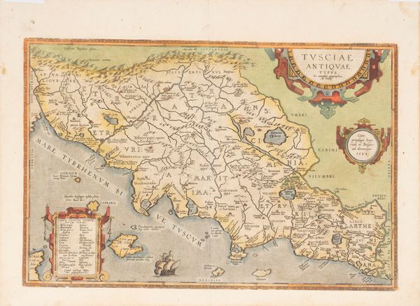 Abraham Ortelius : Tusciae Antiquae Typus  - Asta Libri, Autografi e Stampe - Associazione Nazionale - Case d'Asta italiane