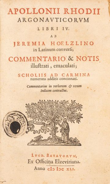 Apollonio Rodio : Argonauticorum  - Asta Libri, Autografi e Stampe - Associazione Nazionale - Case d'Asta italiane