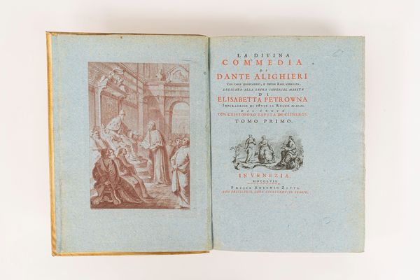 DANTE ALIGHIERI : La Divina Commedia di Dante Alighieri con varie annotazioni, e copiosi Rami adornata  - Asta Libri, Autografi e Stampe - Associazione Nazionale - Case d'Asta italiane