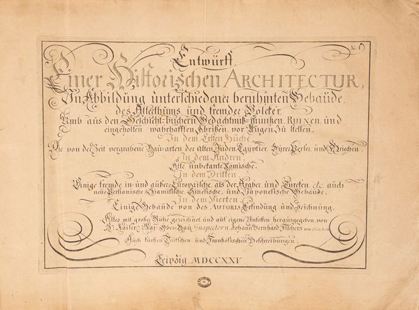 Johann Bernhard Fischer von Erlach : Entwurff einer historischen Architektur  - Asta Libri, Autografi e Stampe - Associazione Nazionale - Case d'Asta italiane