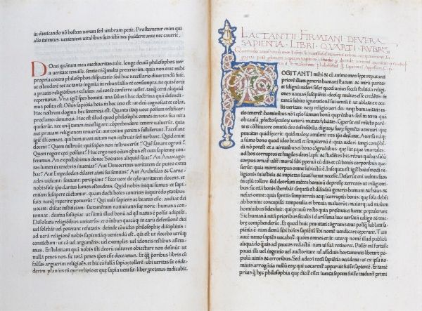 Lactantius, Lucius Coelius Firmianus : Opera  - Asta Libri, Autografi e Stampe - Associazione Nazionale - Case d'Asta italiane