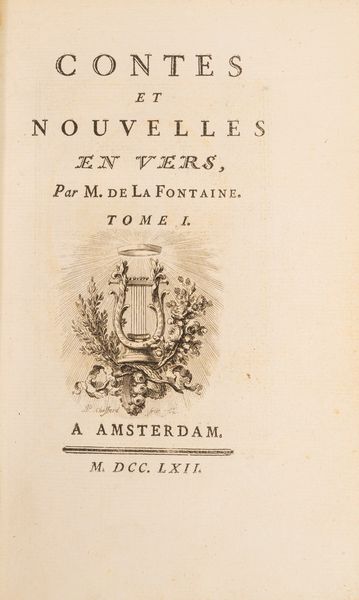 La Fontaine, Jean de : Contes et nouvelles en vers  - Asta Libri, Autografi e Stampe - Associazione Nazionale - Case d'Asta italiane