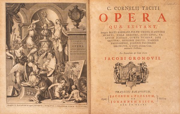 Tacito, Publio Cornelio : Opera quae exstant  - Asta Libri, Autografi e Stampe - Associazione Nazionale - Case d'Asta italiane