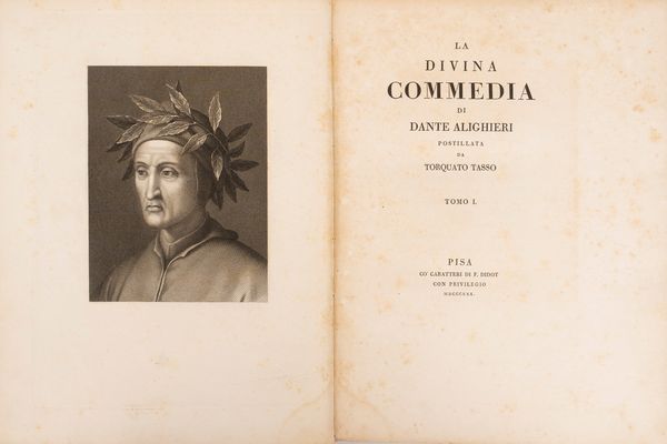 DANTE ALIGHIERI : La Divina Commedia di Dante Alighieri postillata da Torquato Tasso  - Asta Libri, Autografi e Stampe - Associazione Nazionale - Case d'Asta italiane