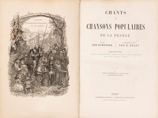 Théophile Marion Dumersan, : Chants et chansons populaires de la France  - Asta Libri, Autografi e Stampe - Associazione Nazionale - Case d'Asta italiane