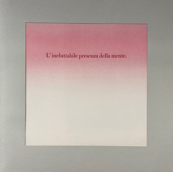 UGO CARREGA : MeditAzioni di Ugo Carrega con variazioni pedanti e fantasiose di Lea Vergine  - Asta Libri, Autografi e Stampe - Associazione Nazionale - Case d'Asta italiane