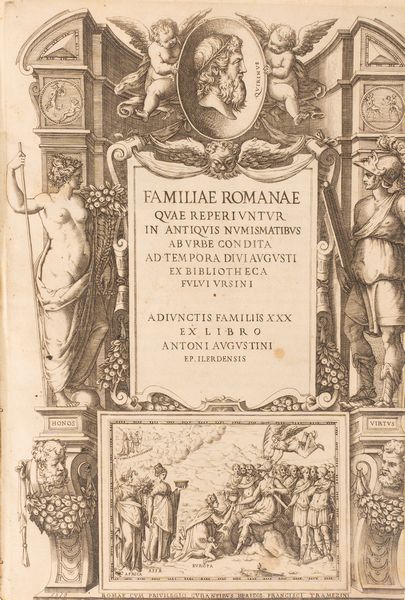 Fulvio Orsini : Familiae Romanae quae reperiuntur in aniquis numismatibus ab urbe condita ad tempora divi Augusti  - Asta Libri, Autografi e Stampe - Associazione Nazionale - Case d'Asta italiane