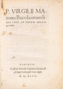 Virgilio, Publio Marone - Bucolicorum - Georgicon e Aeneidos