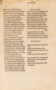 DANTE ALIGHIERI : La Commedia [Edita da C. Lucius Laelius].  - Asta Libri, Autografi e Stampe - Associazione Nazionale - Case d'Asta italiane