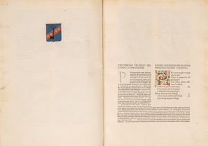 DANTE ALIGHIERI : La Commedia, [col commento di Jacopo della Lana e Martino Paolo Nidobeato, curata da Martino Paolo Nidobeato e Guido da Terzago. Aggiunto Il Credo]  - Asta Libri, Autografi e Stampe - Associazione Nazionale - Case d'Asta italiane