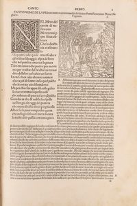 DANTE ALIGHIERI - La Commedia [Commento di Christophorus Landinus, edita da Piero da Figino. Aggiunte le Rime diverse; Marsilius Ficinius, Ad Dantem gratulatio]