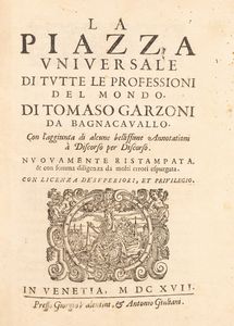 Garzoni, Tommaso - La piazza universale di tutte le professioni del mondo