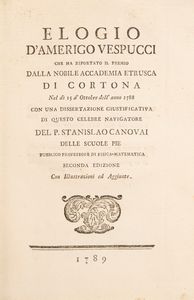 Stanislao Canovai - Elogio d'Amerigo Vespucci che ha riportato il premio dalla nobile Accademia Etrusca di Cortona nel d 15 ottobre dell'anno 1788