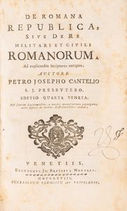 Pierre-Joseph Cantel - De romana republica, sive de re militari et civili romanorum