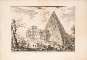 Piranesi, Giovanni Battista : Colonna Antonina  - Asta Libri, Autografi e Stampe - Associazione Nazionale - Case d'Asta italiane