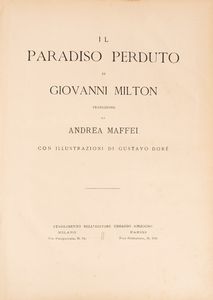 Milton, John - Del Paradiso Perduto poema inglese di Giovanni Milton traduzione di Paolo Rolli