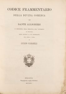 DANTE ALIGHIERI - Codice frammentario della Divina Comedia