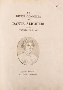 DANTE ALIGHIERI - La Divina Commedia di Dante Alighieri con tavole in rame