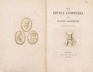 DANTE ALIGHIERI - La Divina Commedia di Dante Alighieri manoscritta da Boccaccio