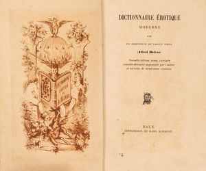 Alfred Delvau, - Dictionnaire rotique moderne par un professeur de langue verte