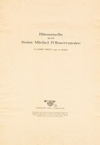 Arman - André Verdet - Ritournelle pour Saint Michel l'Observatoire