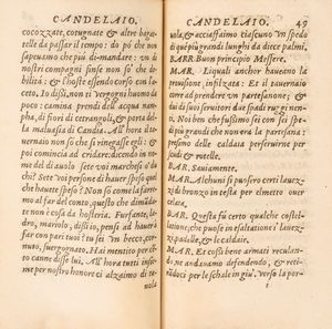 Giordano Bruno : Candelaio comedia del Bruno nolano achademico di nulla achademia; detto il fastidito. In tristitia hilaris: in hilaritate tristis  - Asta Libri, Autografi e Stampe - Associazione Nazionale - Case d'Asta italiane