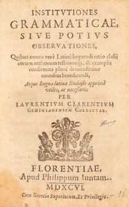 Lorenzo Chiarenti - Istitutiones grammaticae sive potius observationes