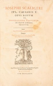 Joseph Justus Scaliger - Opus novum de emendatione temporum in octo libros tributum