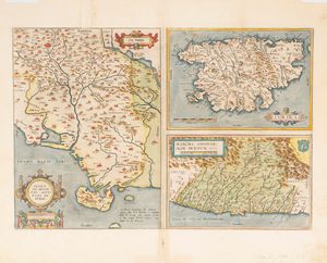 Abraham Ortelius - Senensis ditionis accurata descriptio - Marcha Anconae, olim Picenum - Corsica