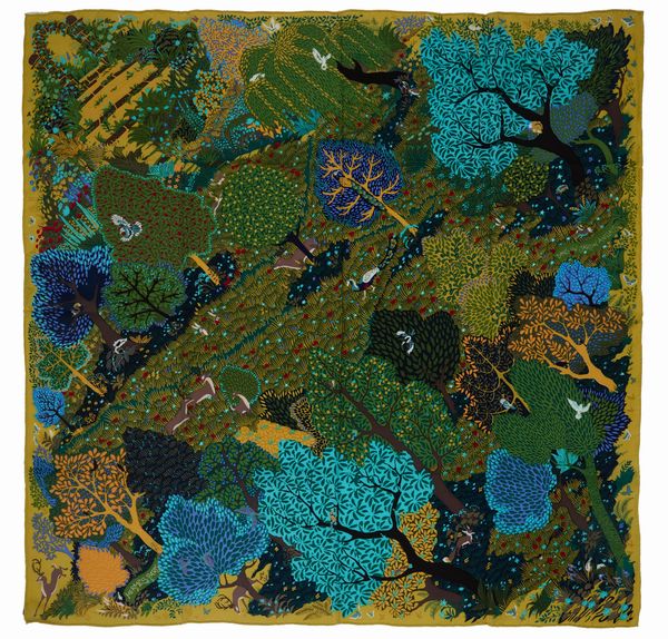 Hermès : Foulard Dans un Jardin Anglais  - Asta Luxury Fashion - Associazione Nazionale - Case d'Asta italiane