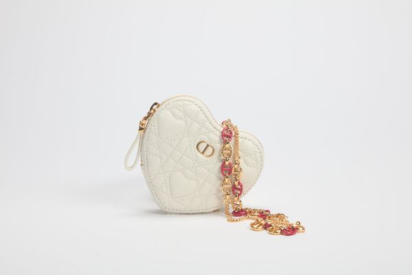 Christian Dior : Pochette a cuore Dior Caro Dioramour  - Asta Luxury Fashion - Associazione Nazionale - Case d'Asta italiane