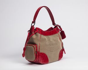 Prada : Borsa Logo Jacquard  - Asta Luxury Fashion - Associazione Nazionale - Case d'Asta italiane