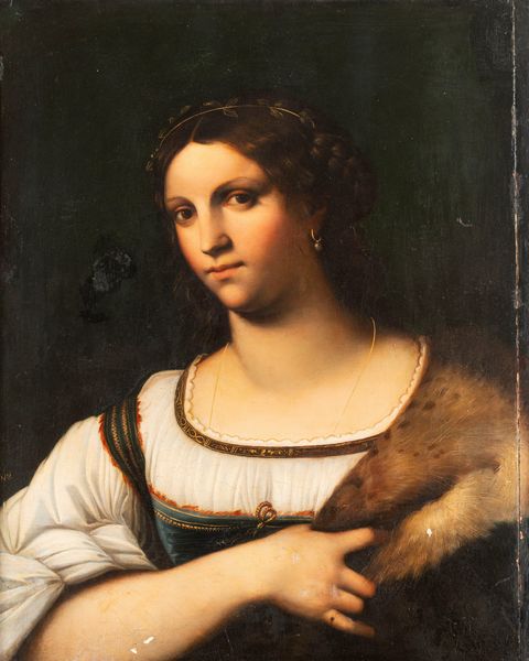 Imitatore di Sebastiano Luciani, detto Sebastiano del Piombo : Ritratto femminile  - Asta Dipinti e Disegni Antichi - Associazione Nazionale - Case d'Asta italiane