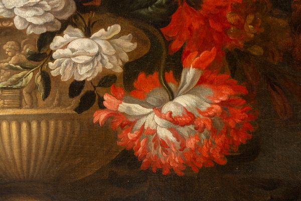 Pieter Casteels III : Trionfo di fiori in un vaso  - Asta Dipinti e Disegni Antichi - Associazione Nazionale - Case d'Asta italiane