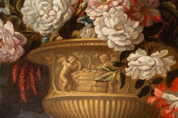 Pieter Casteels III : Trionfo di fiori in un vaso  - Asta Dipinti e Disegni Antichi - Associazione Nazionale - Case d'Asta italiane