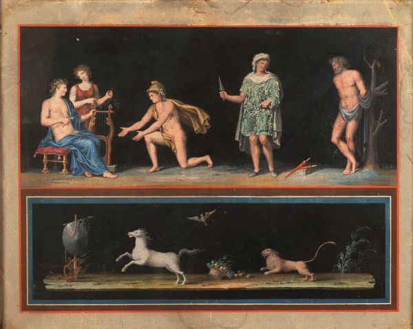 ARTISTA NEOCLASSICO : Due scene classiche: Rito romano; e Apollo e Marsia  - Asta Dipinti e Disegni Antichi - Associazione Nazionale - Case d'Asta italiane