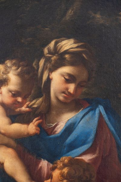 Nicola Vaccaro : Sacra Famiglia con San Giovannino  - Asta Dipinti e Disegni Antichi - Associazione Nazionale - Case d'Asta italiane