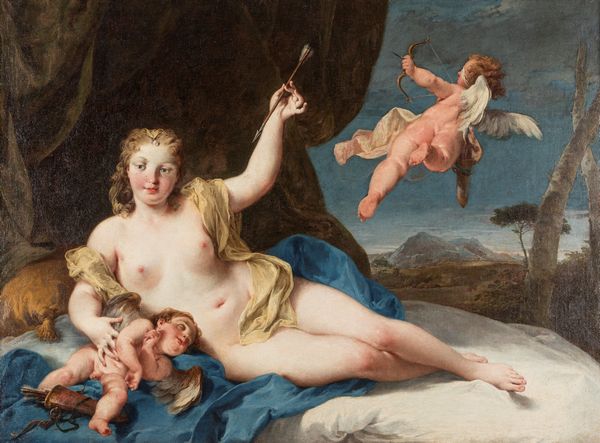 Giambattista Pittoni : Venere con Amorini  - Asta Dipinti e Disegni Antichi - Associazione Nazionale - Case d'Asta italiane