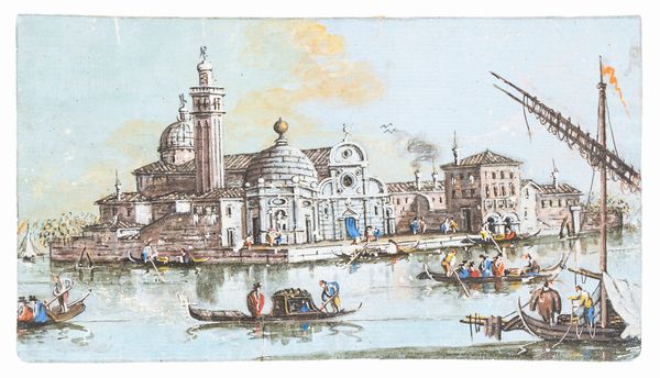 Giacomo Guardi : Veduta di San Michele di Murano  - Asta Dipinti e Disegni Antichi - Associazione Nazionale - Case d'Asta italiane