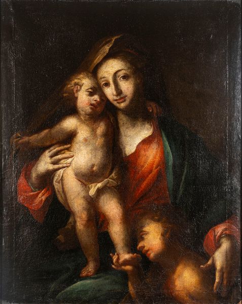 Scuola dell'Italia settentrionale, secolo XVIII : Madonna con Bambino  - Asta Dipinti e Disegni Antichi - Associazione Nazionale - Case d'Asta italiane