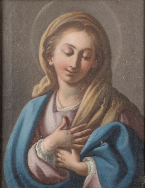 Paolo De Matteis : Madonna orante  - Asta Dipinti e Disegni Antichi - Associazione Nazionale - Case d'Asta italiane