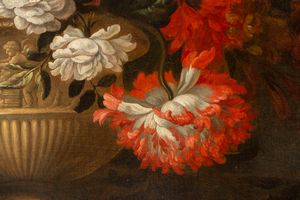 Pieter Casteels III : Trionfo di fiori in un vaso  - Asta Dipinti e Disegni Antichi - Associazione Nazionale - Case d'Asta italiane