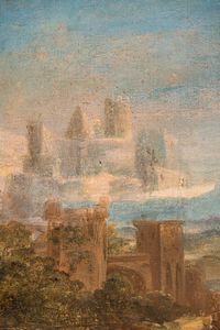 Viviano Codazzi : Capriccio architettonico con figure mitologiche  - Asta Dipinti e Disegni Antichi - Associazione Nazionale - Case d'Asta italiane