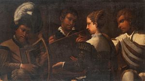 Pittore caravaggesco, prima metà del secolo XVII - Concerto