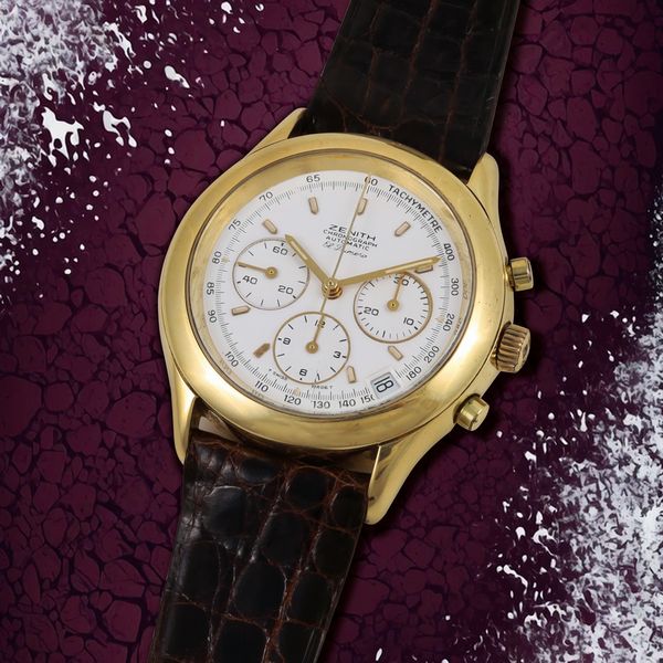 ZENITH : Zenith El Primero oro 18Kt  - Asta OROLOGI VINTAGE E MODERNI - Associazione Nazionale - Case d'Asta italiane