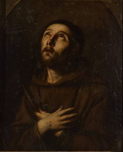 PITTORE ANONIMO - San Francesco XVII secolo