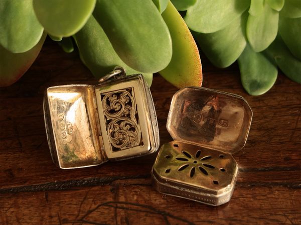 Due vinaigrette da collezione in argento  - Asta La Casa del Maestro Pietro Annigoni e di Rosa Segreto - Associazione Nazionale - Case d'Asta italiane