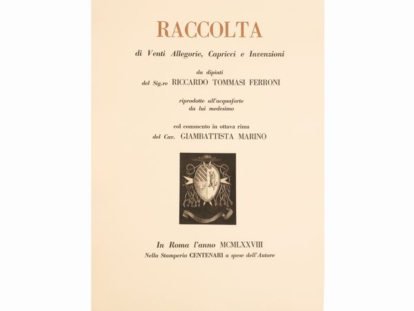 Due cartelle contenenti litografie  - Asta La Casa del Maestro Pietro Annigoni e di Rosa Segreto - Associazione Nazionale - Case d'Asta italiane